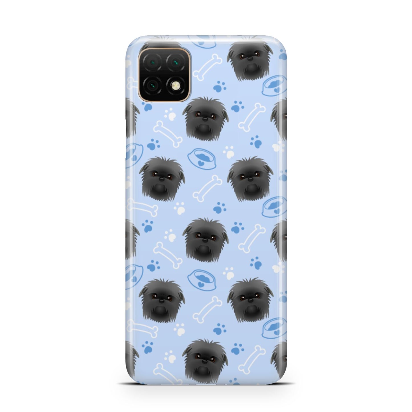 Personalised Affenpinscher Blue Huawei Enjoy 20 Phone Case