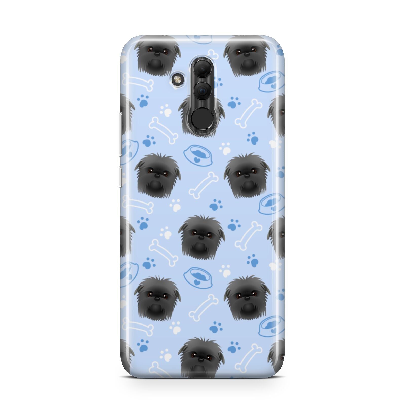 Personalised Affenpinscher Blue Huawei Mate 20 Lite