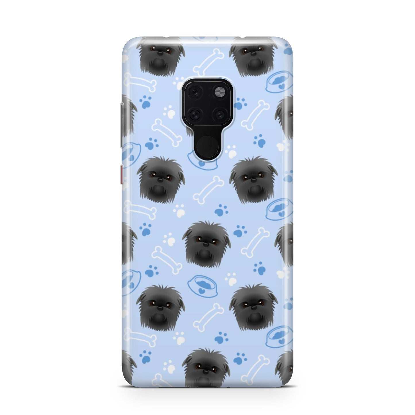 Personalised Affenpinscher Blue Huawei Mate 20 Phone Case