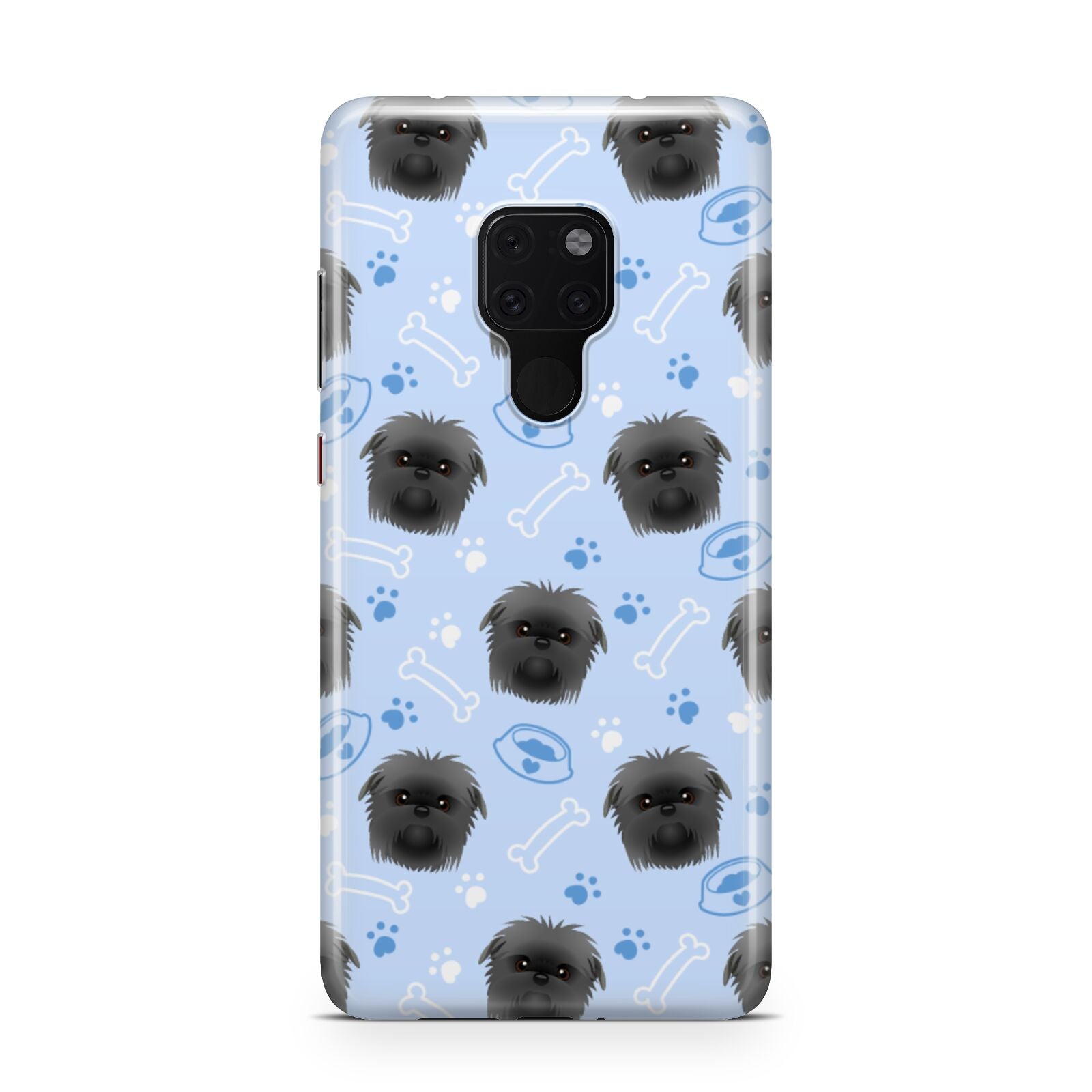 Personalised Affenpinscher Blue Huawei Mate 20 Phone Case