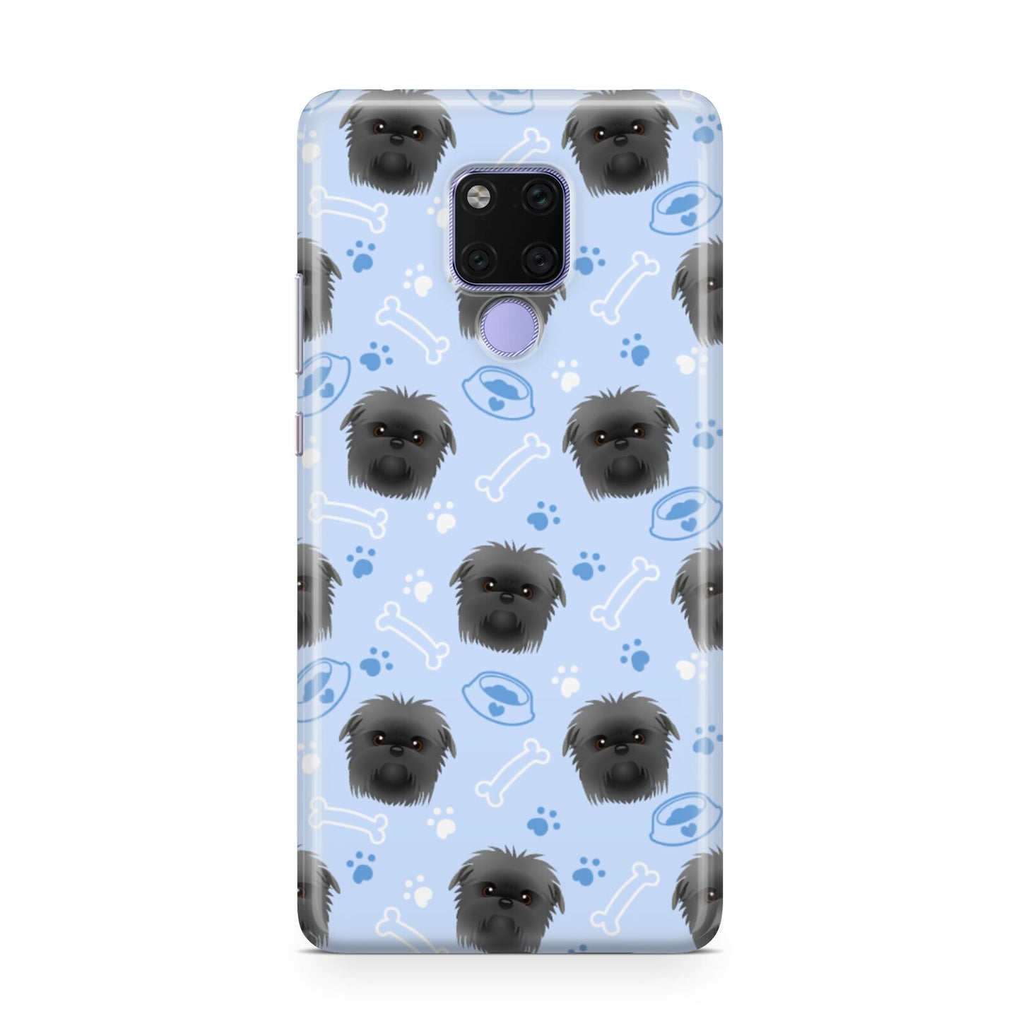 Personalised Affenpinscher Blue Huawei Mate 20X Phone Case