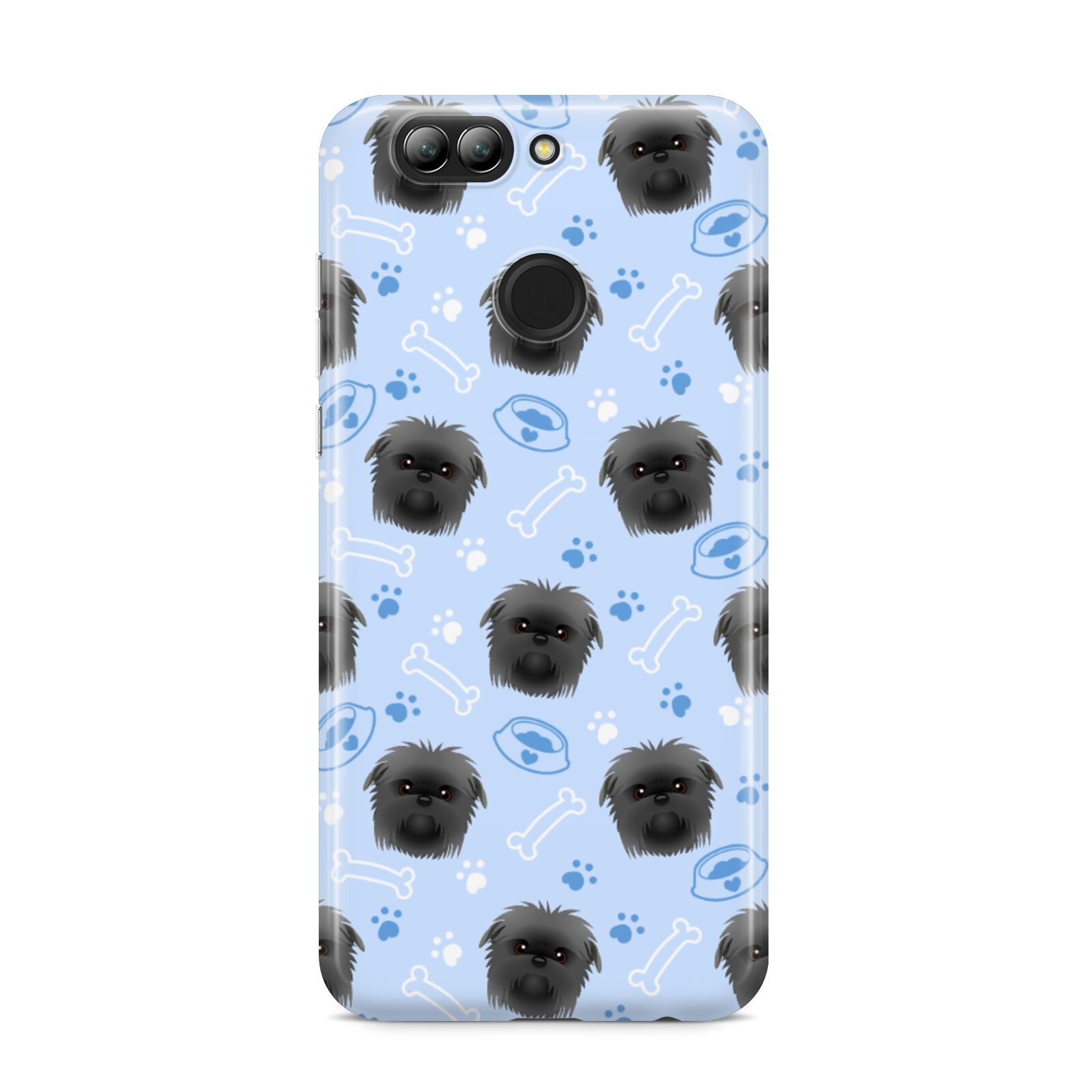 Personalised Affenpinscher Blue Huawei Nova 2s Phone Case