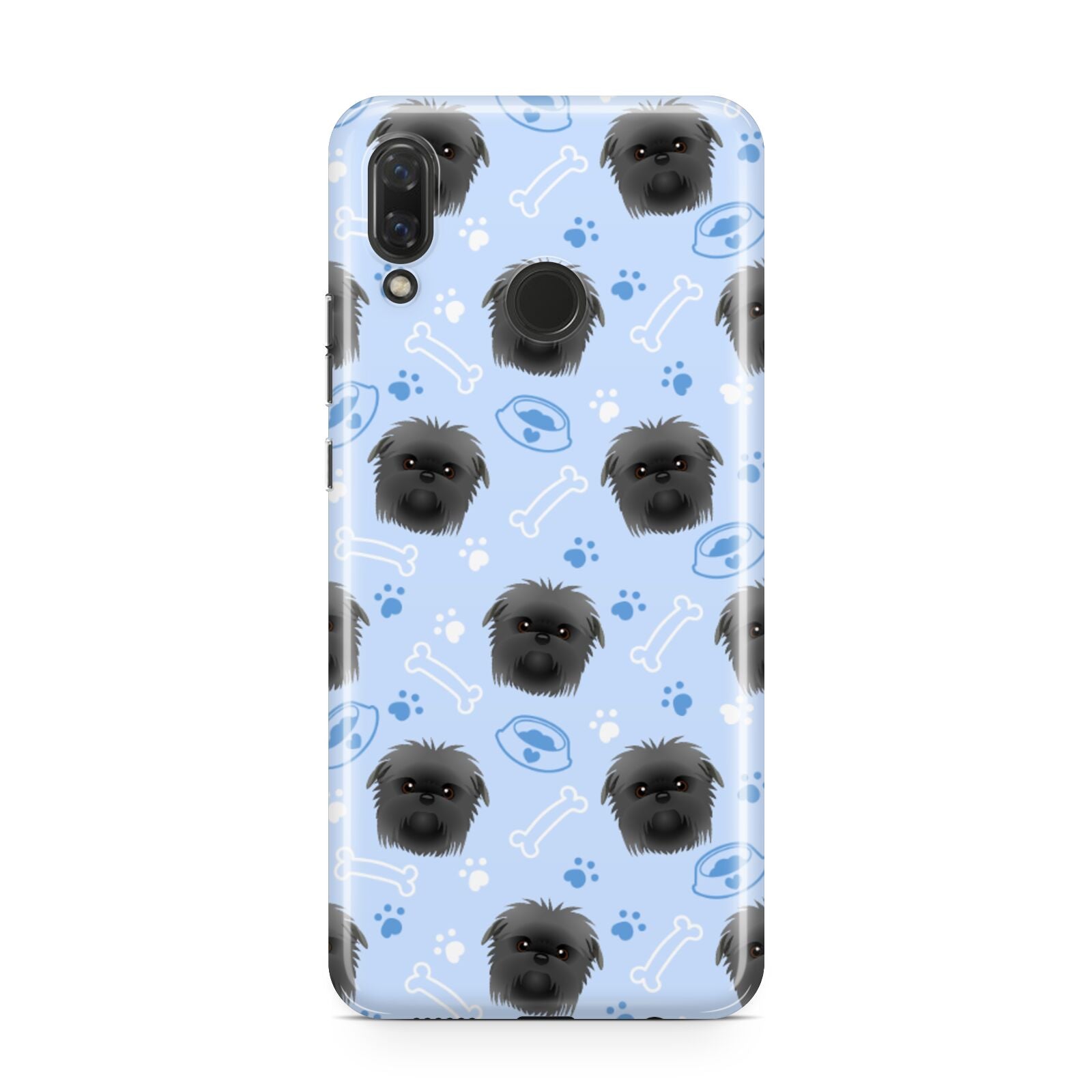 Personalised Affenpinscher Blue Huawei Nova 3 Phone Case