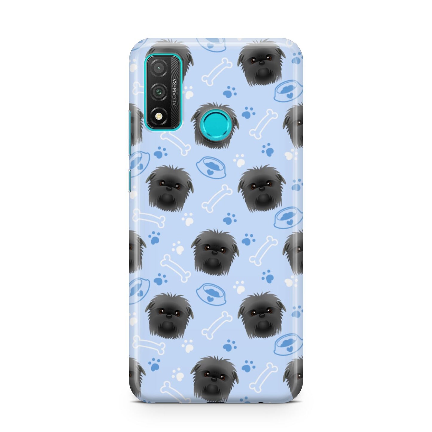 Personalised Affenpinscher Blue Huawei P Smart 2020