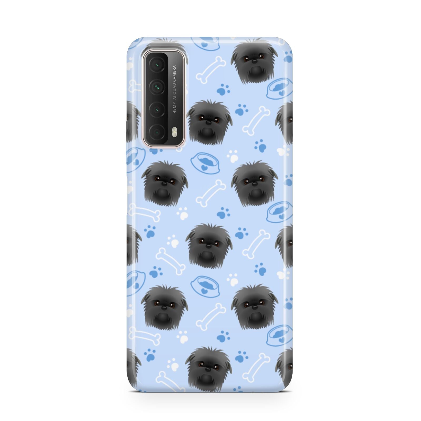 Personalised Affenpinscher Blue Huawei P Smart 2021