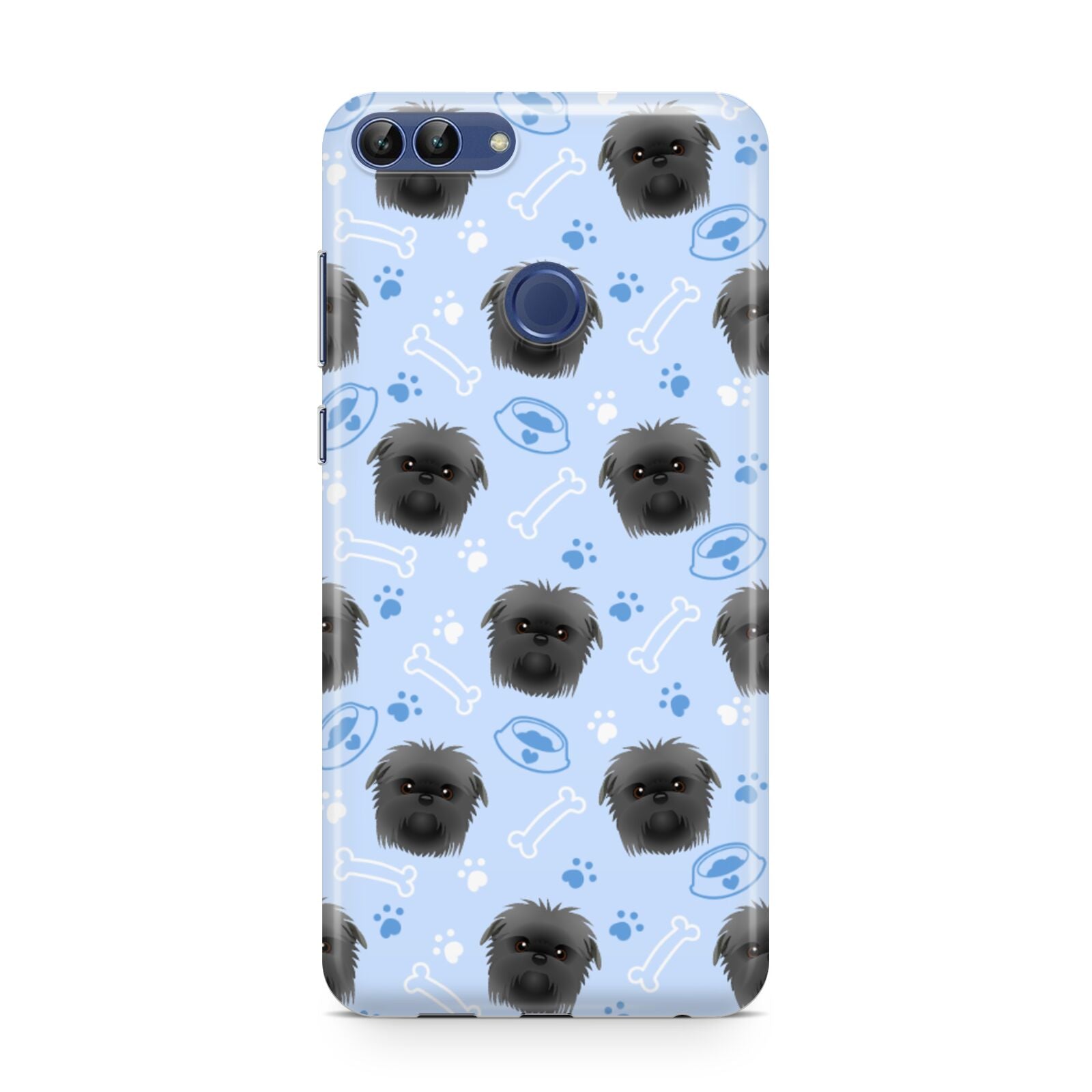 Personalised Affenpinscher Blue Huawei P Smart Case