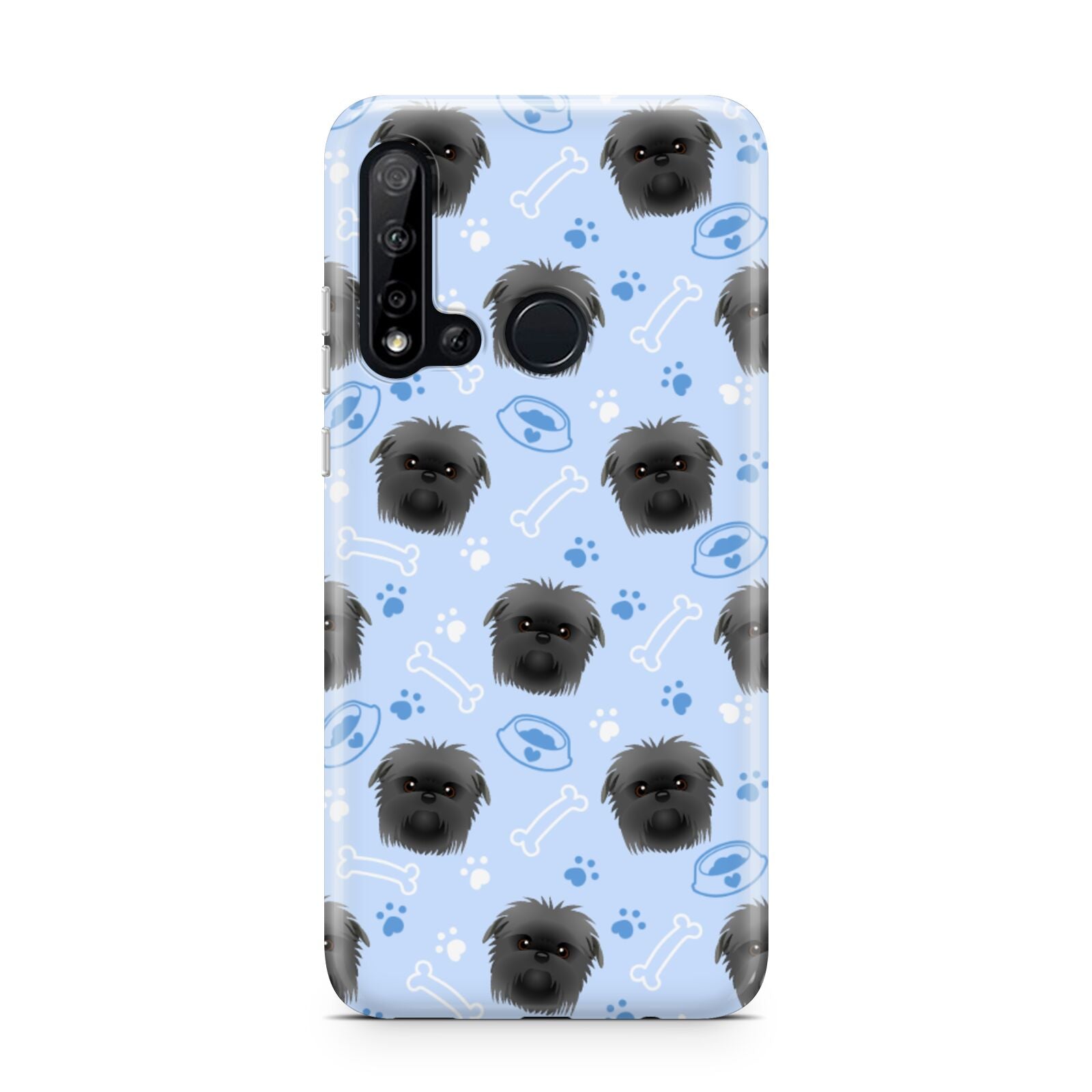 Personalised Affenpinscher Blue Huawei P20 Lite 5G Phone Case