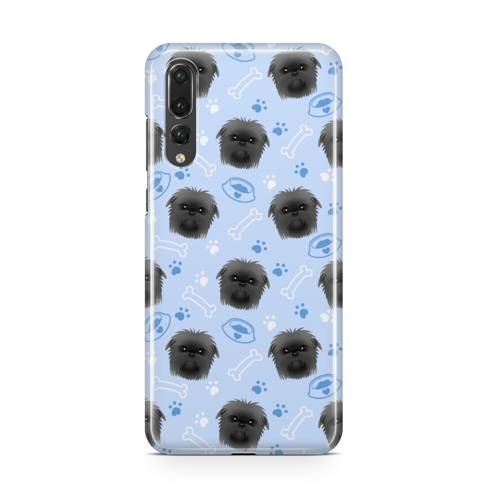 Personalised Affenpinscher Blue Huawei P20 Pro Phone Case