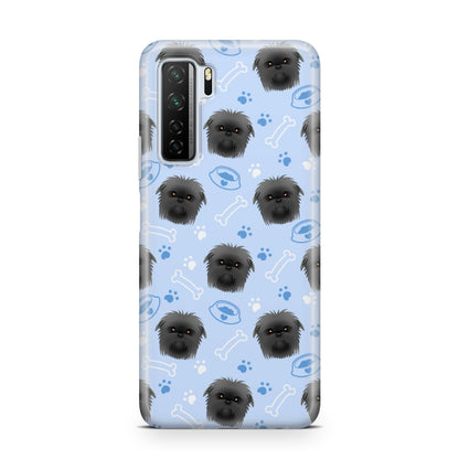 Personalised Affenpinscher Blue Huawei P40 Lite 5G Phone Case