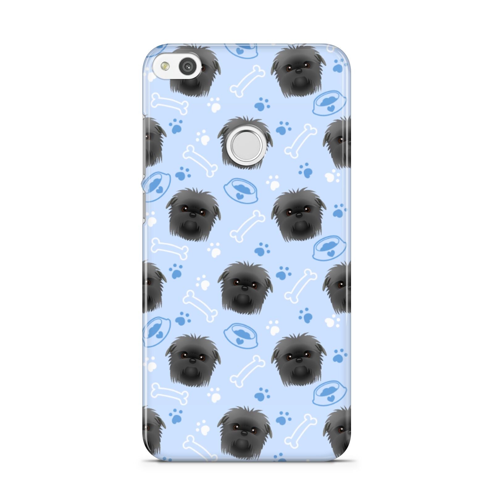 Personalised Affenpinscher Blue Huawei P8 Lite Case