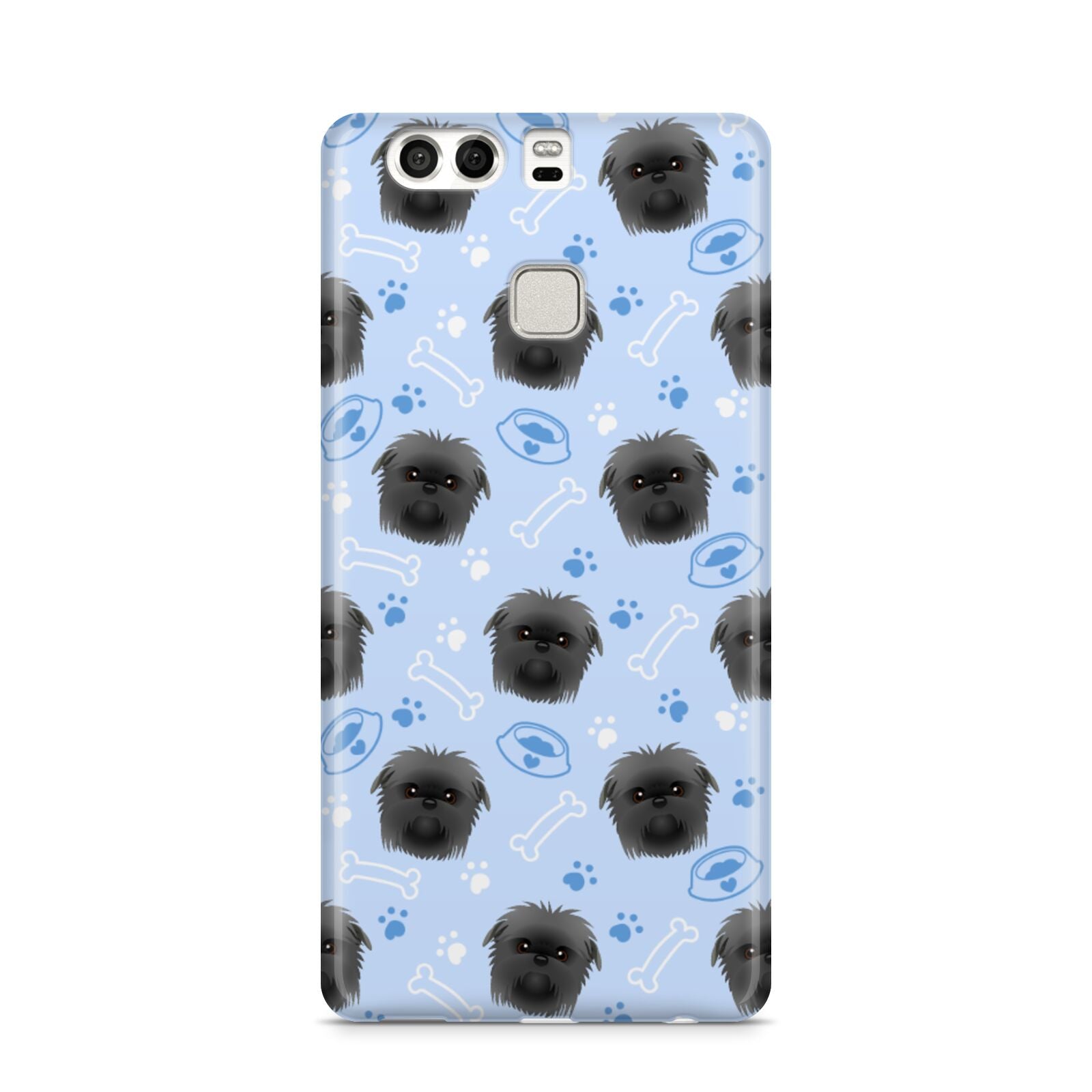 Personalised Affenpinscher Blue Huawei P9 Case