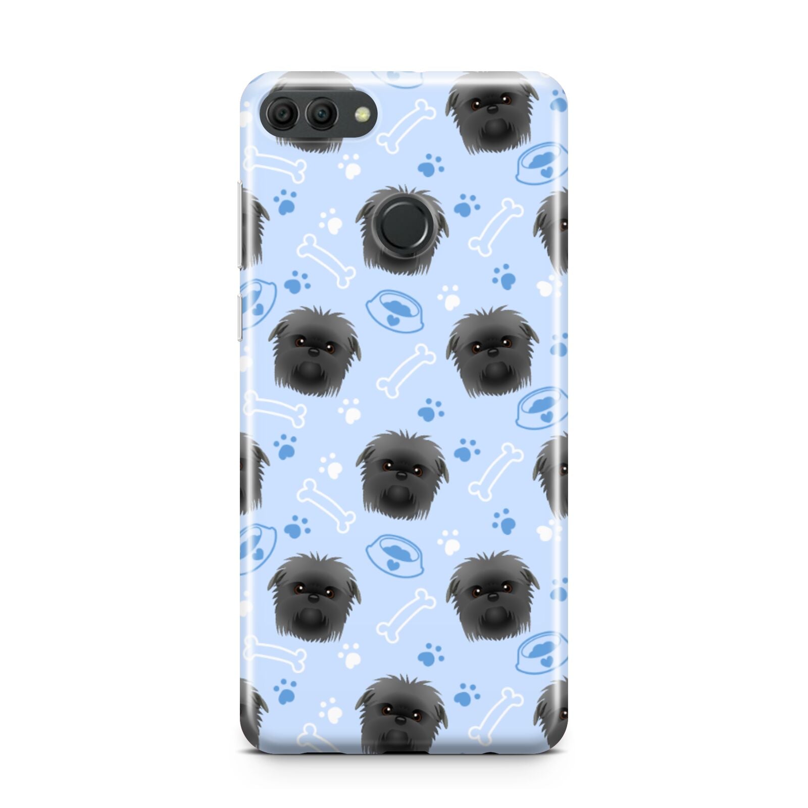 Personalised Affenpinscher Blue Huawei Y9 2018