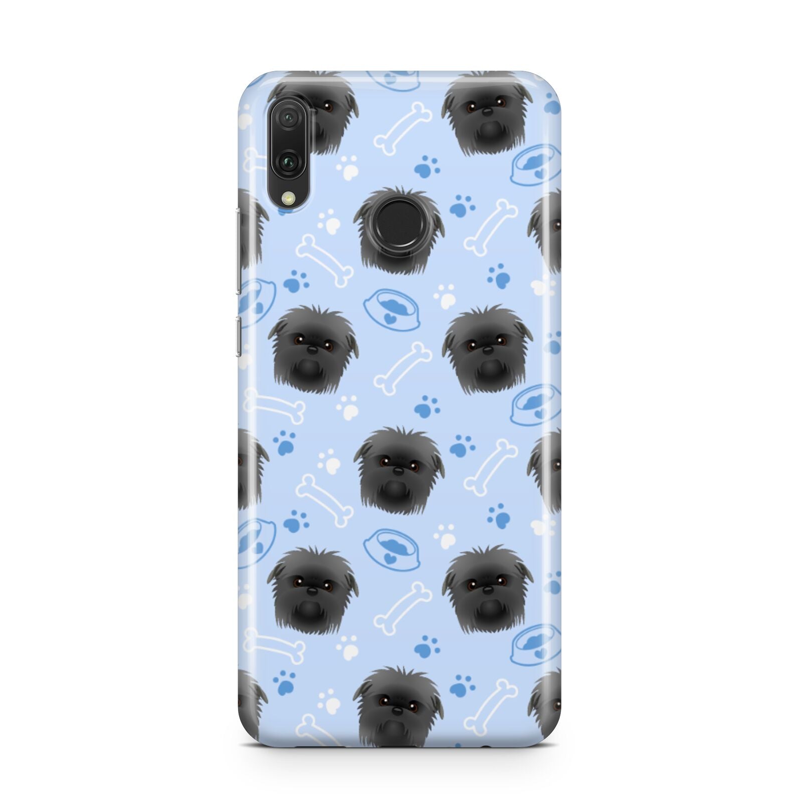 Personalised Affenpinscher Blue Huawei Y9 2019