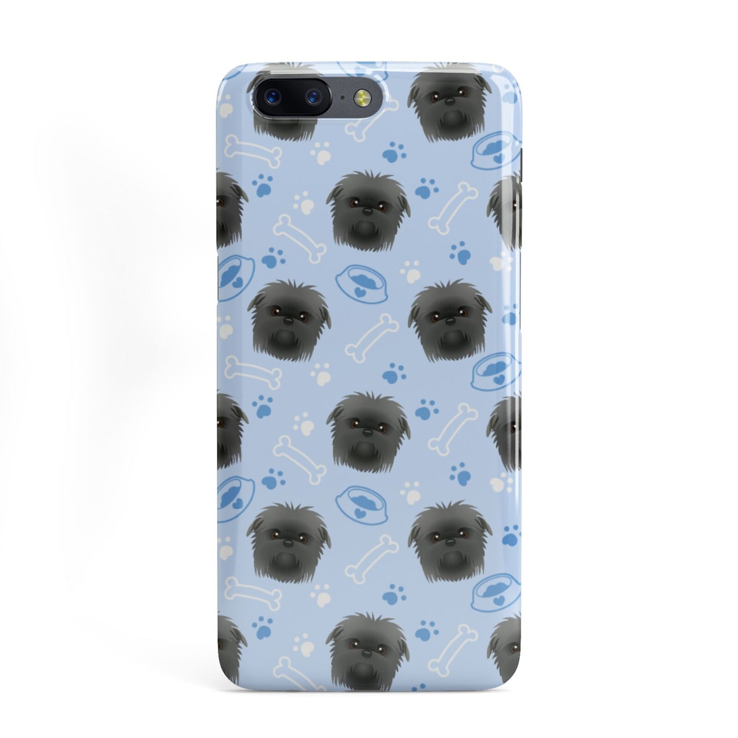 Personalised Affenpinscher Blue OnePlus Case