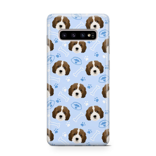 Personalised Affenpinscher Blue Protective Samsung Galaxy Case