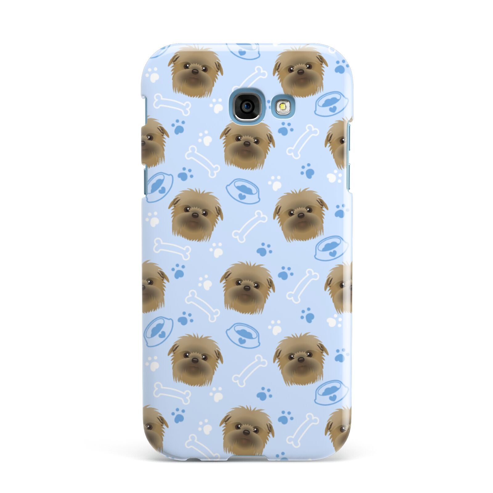 Personalised Affenpinscher Blue Samsung Galaxy A7 2017 Case