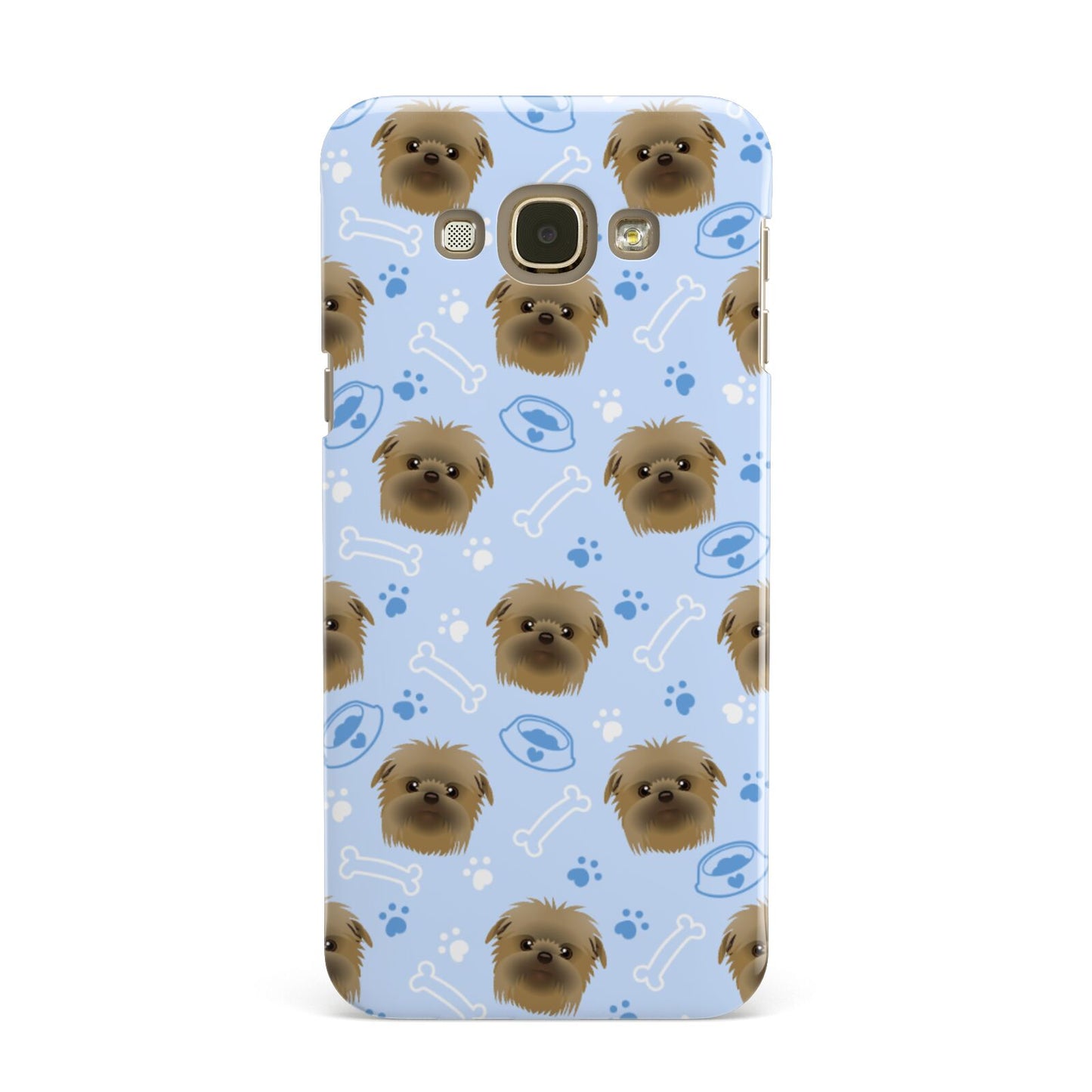 Personalised Affenpinscher Blue Samsung Galaxy A8 Case