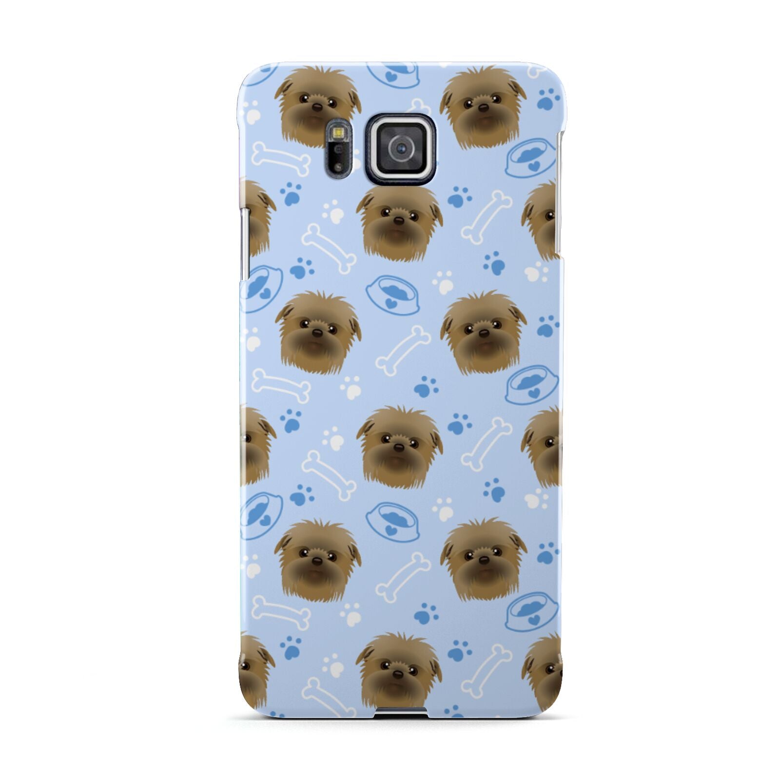 Personalised Affenpinscher Blue Samsung Galaxy Alpha Case