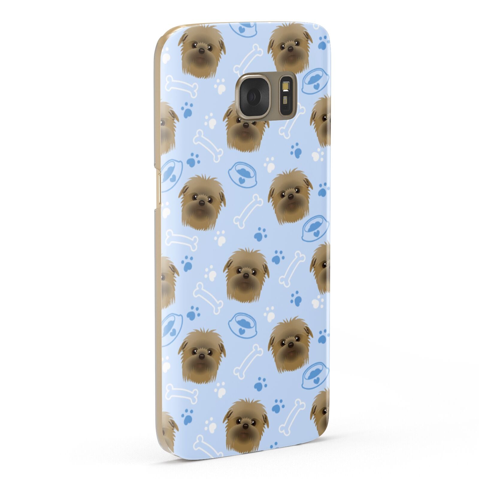 Personalised Affenpinscher Blue Samsung Galaxy Case Fourty Five Degrees