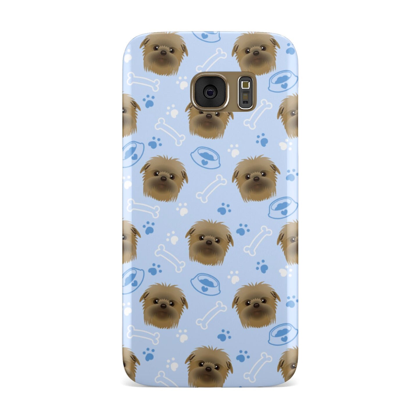 Personalised Affenpinscher Blue Samsung Galaxy Case