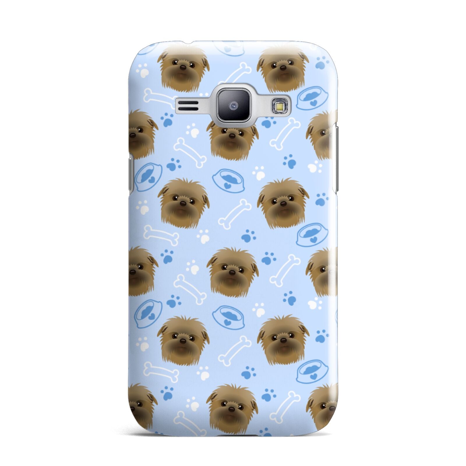 Personalised Affenpinscher Blue Samsung Galaxy J1 2015 Case