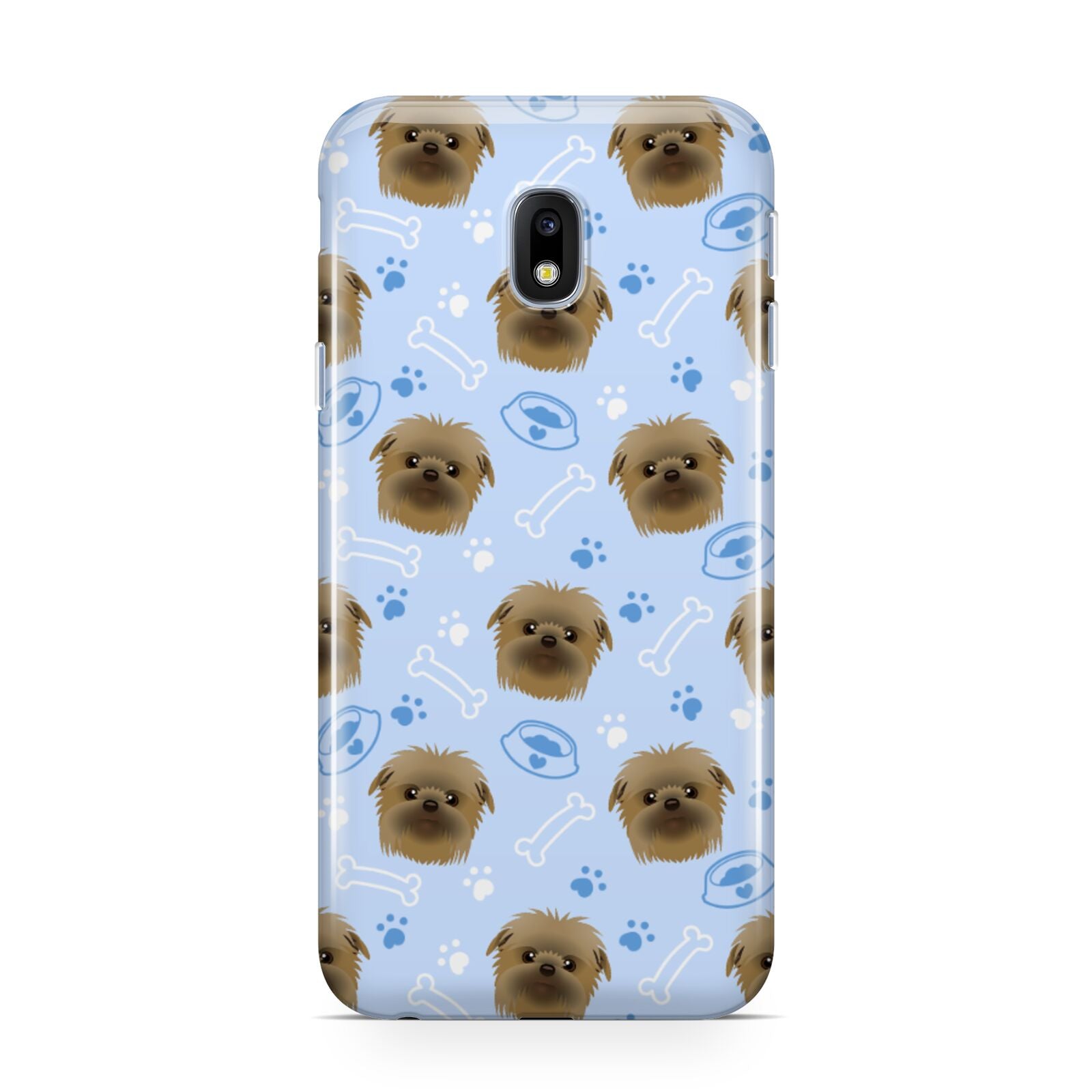 Personalised Affenpinscher Blue Samsung Galaxy J3 2017 Case