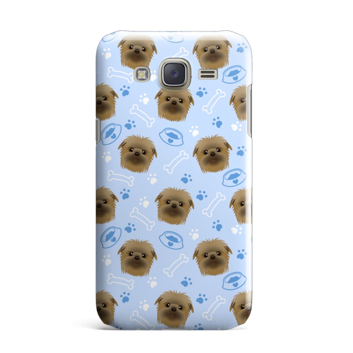 Personalised Affenpinscher Blue Samsung Galaxy J7 Case