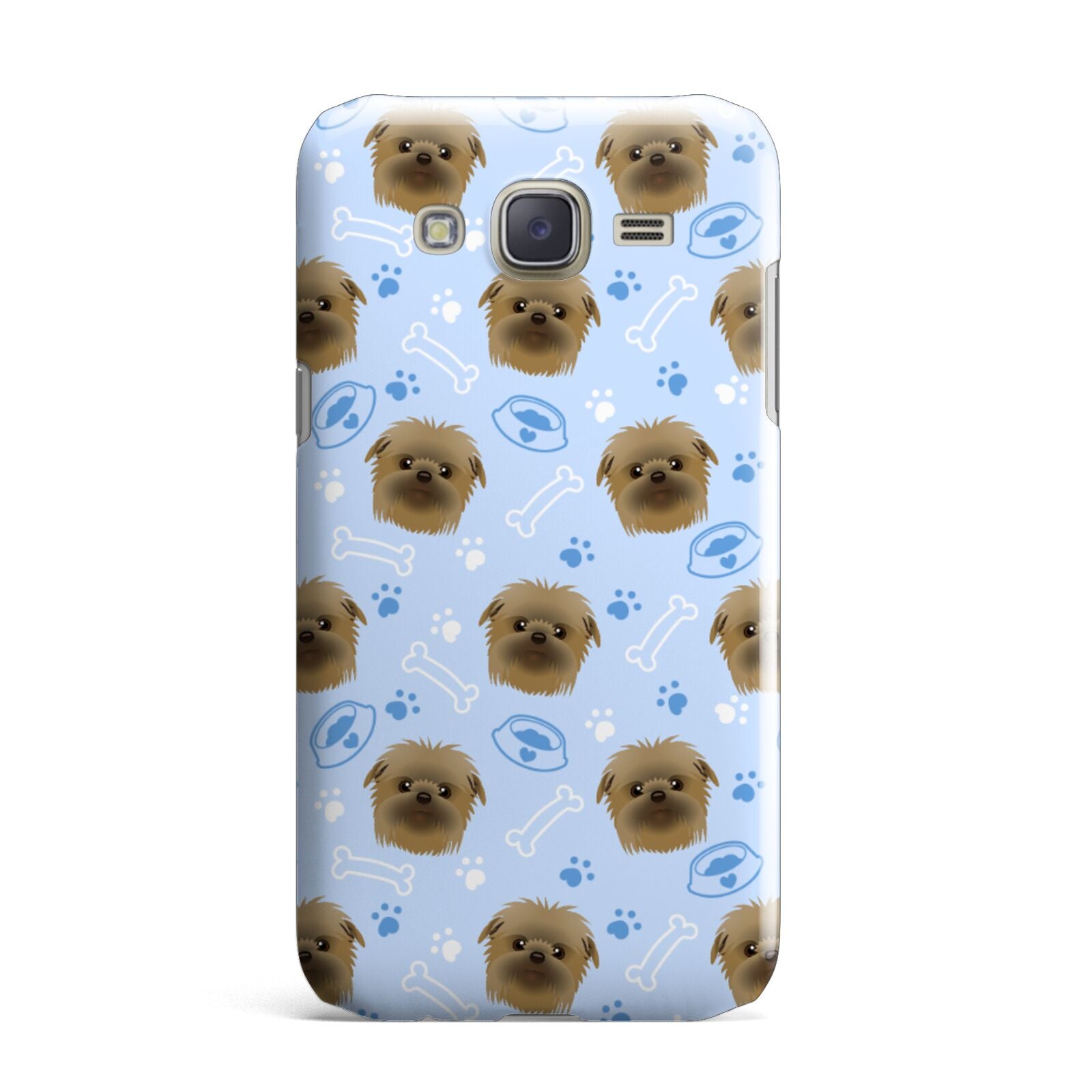 Personalised Affenpinscher Blue Samsung Galaxy J7 Case