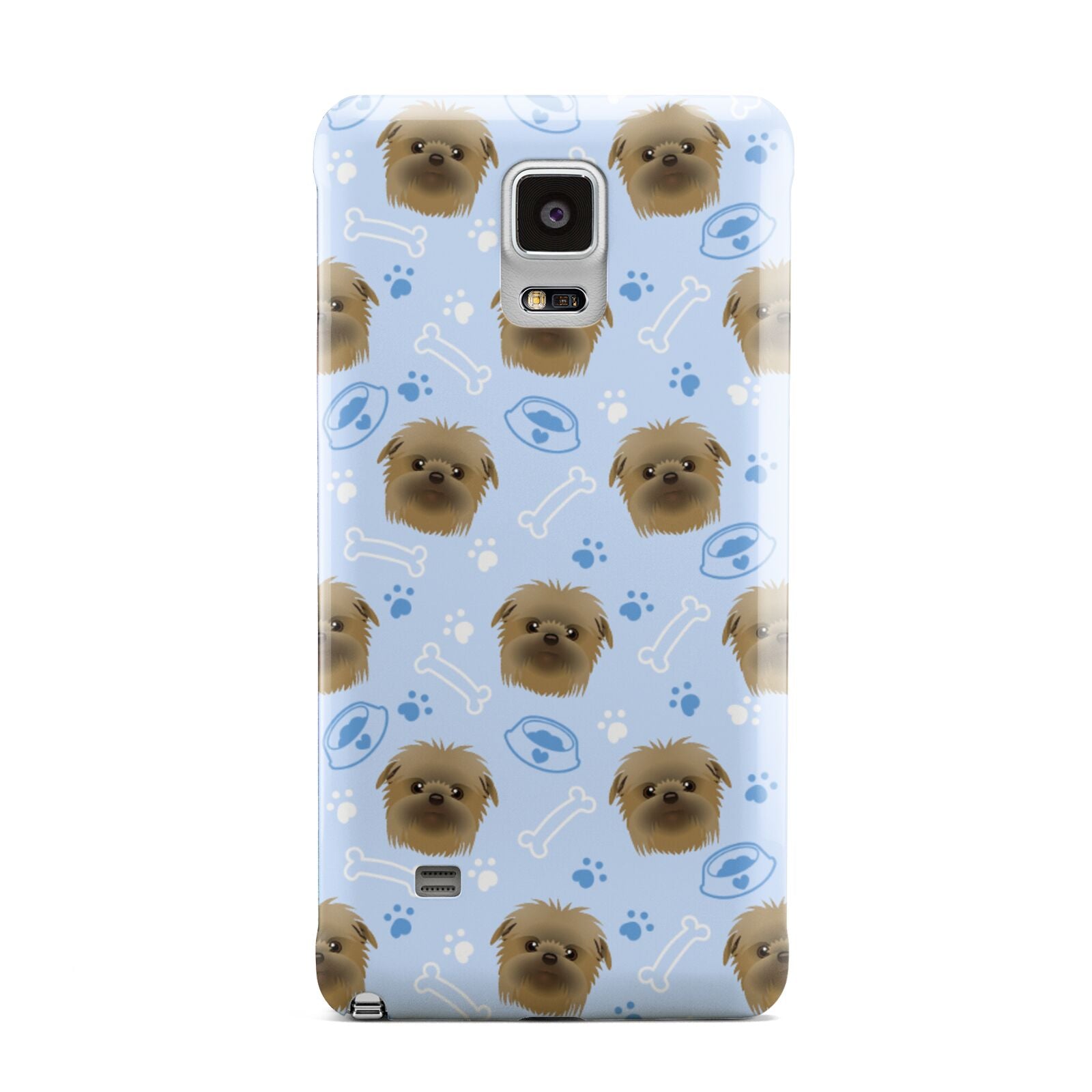 Personalised Affenpinscher Blue Samsung Galaxy Note 4 Case