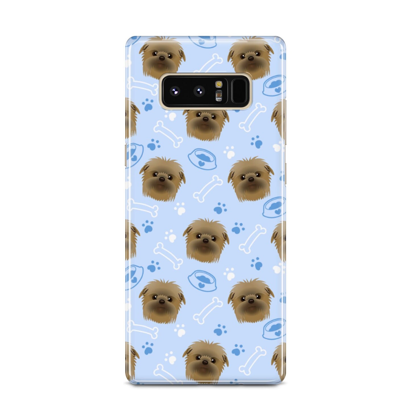 Personalised Affenpinscher Blue Samsung Galaxy Note 8 Case