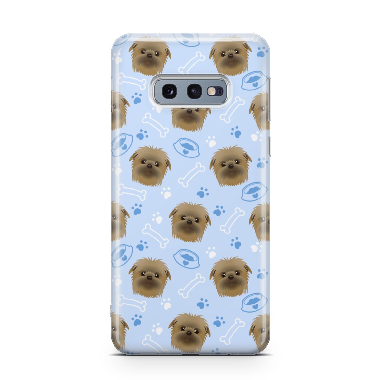 Personalised Affenpinscher Blue Samsung Galaxy S10E Case