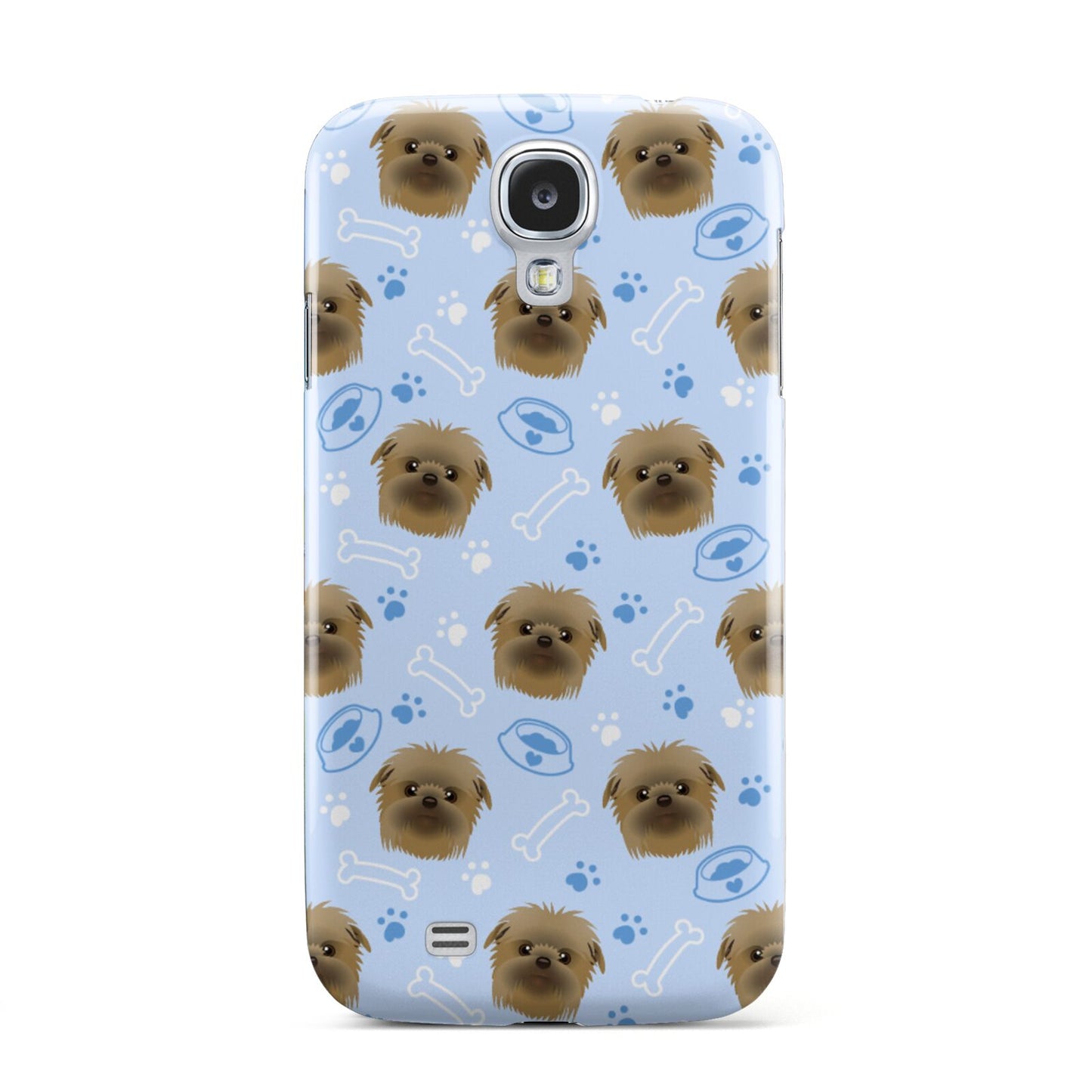 Personalised Affenpinscher Blue Samsung Galaxy S4 Case