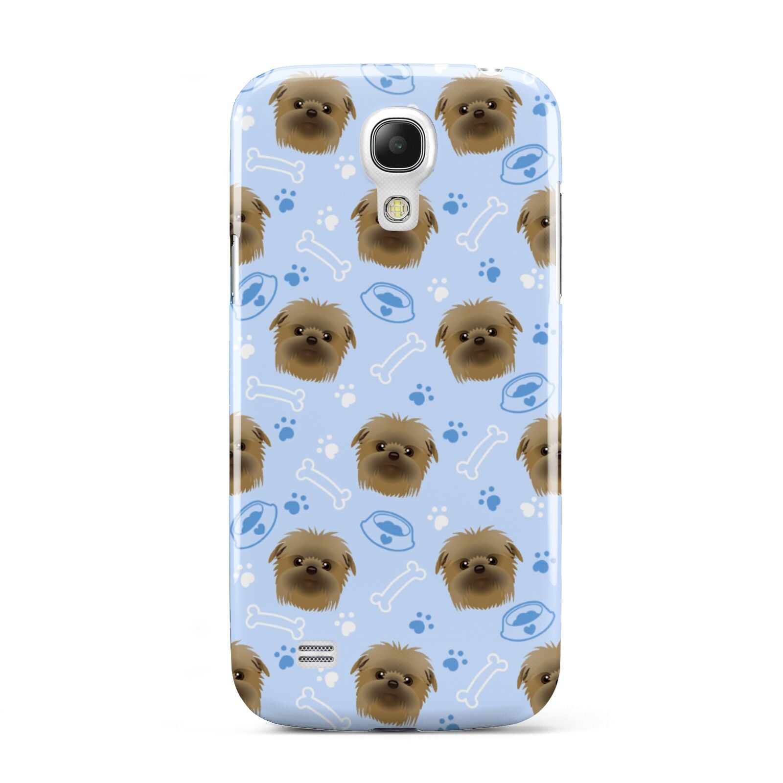 Personalised Affenpinscher Blue Samsung Galaxy S4 Mini Case