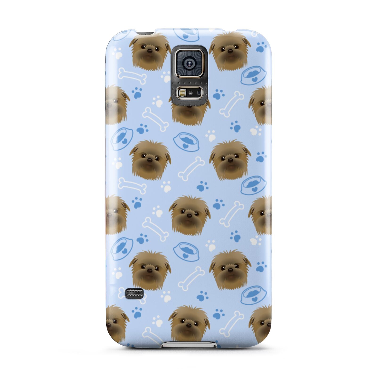 Personalised Affenpinscher Blue Samsung Galaxy S5 Case