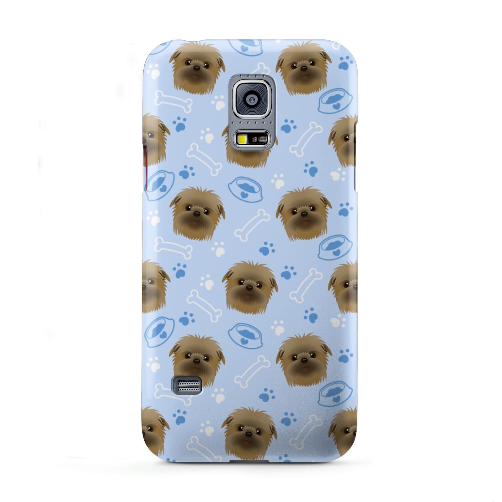 Personalised Affenpinscher Blue Samsung Galaxy S5 Mini Case