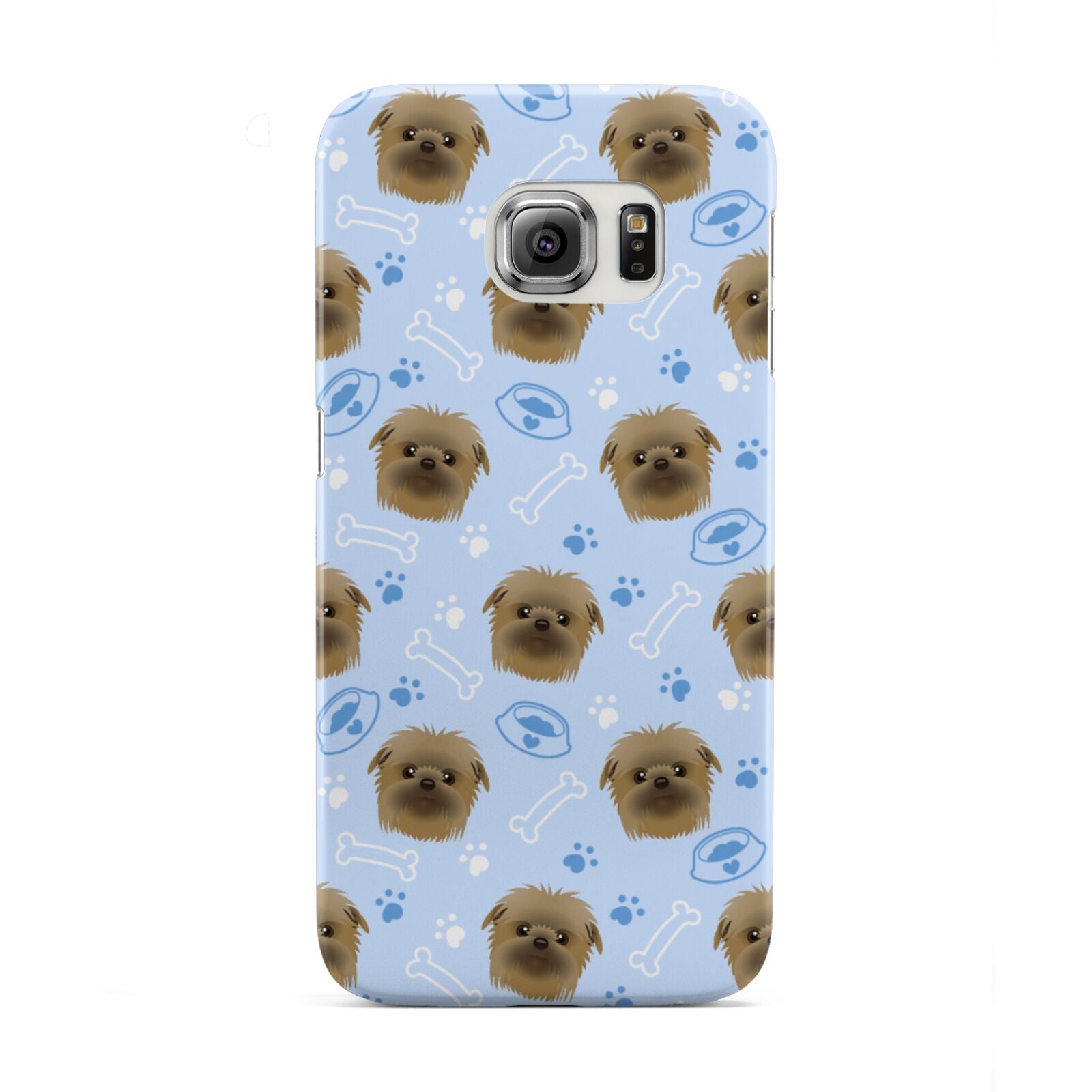 Personalised Affenpinscher Blue Samsung Galaxy S6 Edge Case