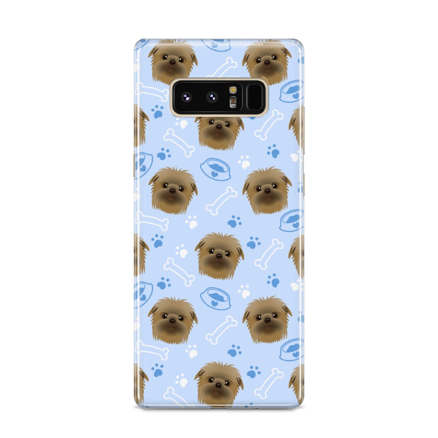 Personalised Affenpinscher Blue Samsung Galaxy S8 Case