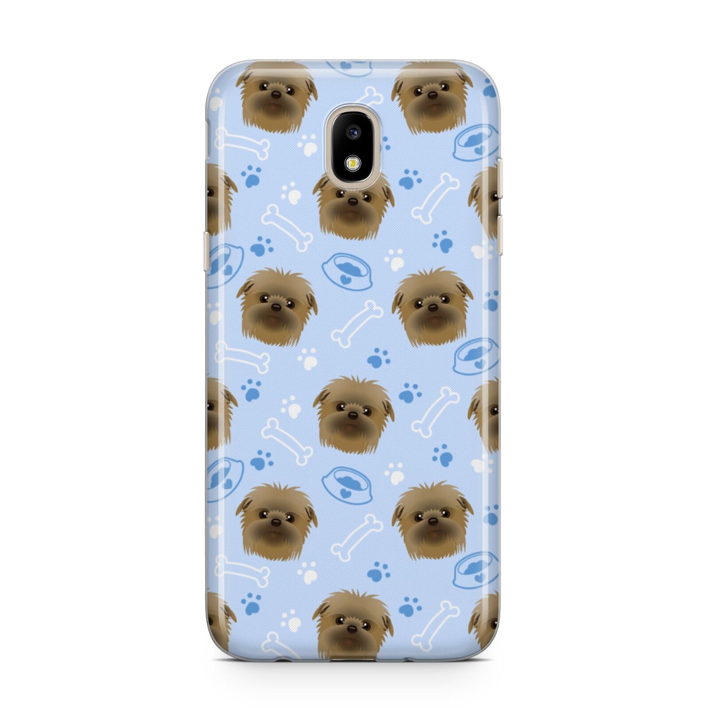 Personalised Affenpinscher Blue Samsung J5 2017 Case