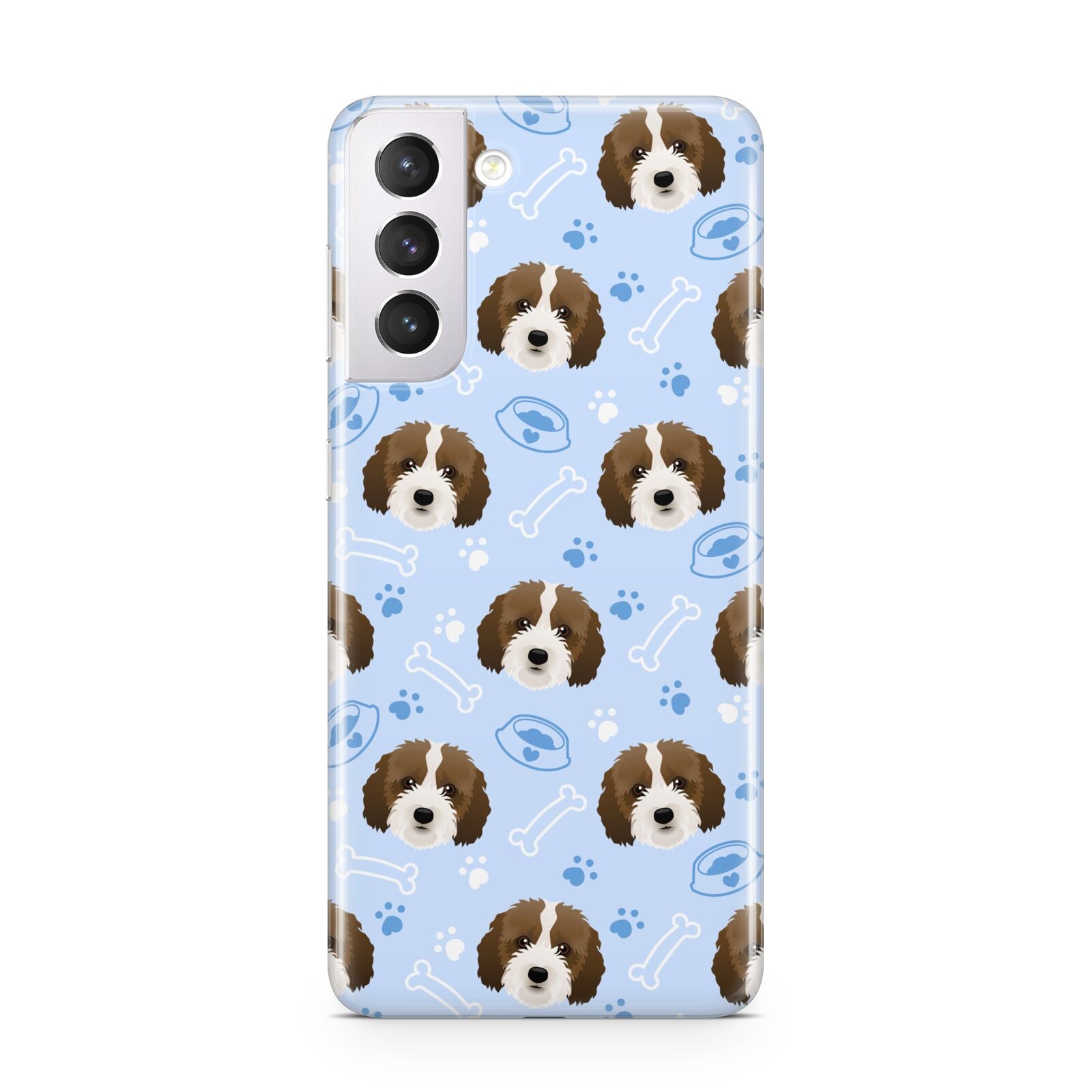 Personalised Affenpinscher Blue Samsung S21 Case