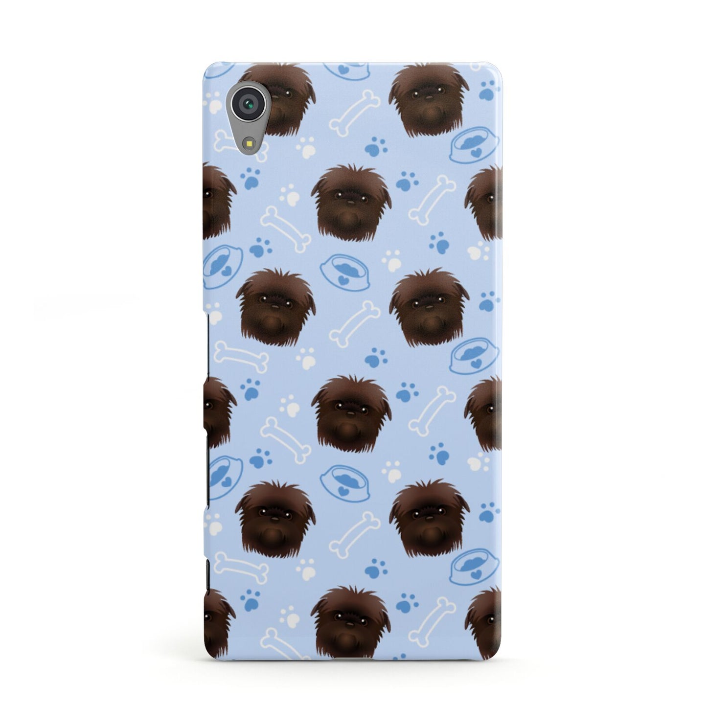 Personalised Affenpinscher Blue Sony Xperia Case