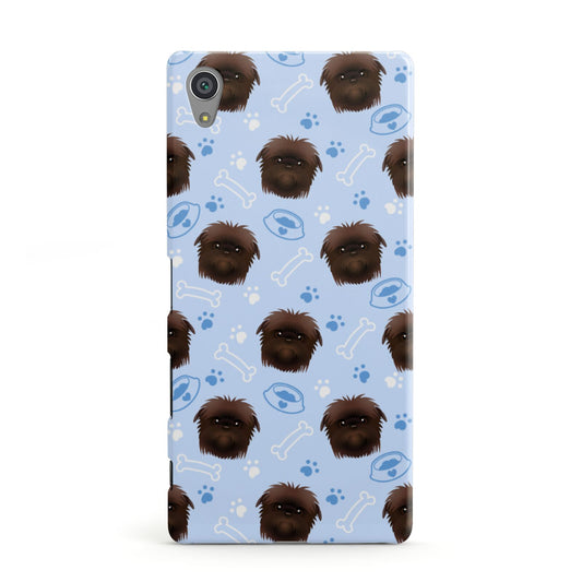 Personalised Affenpinscher Blue Sony Xperia Case