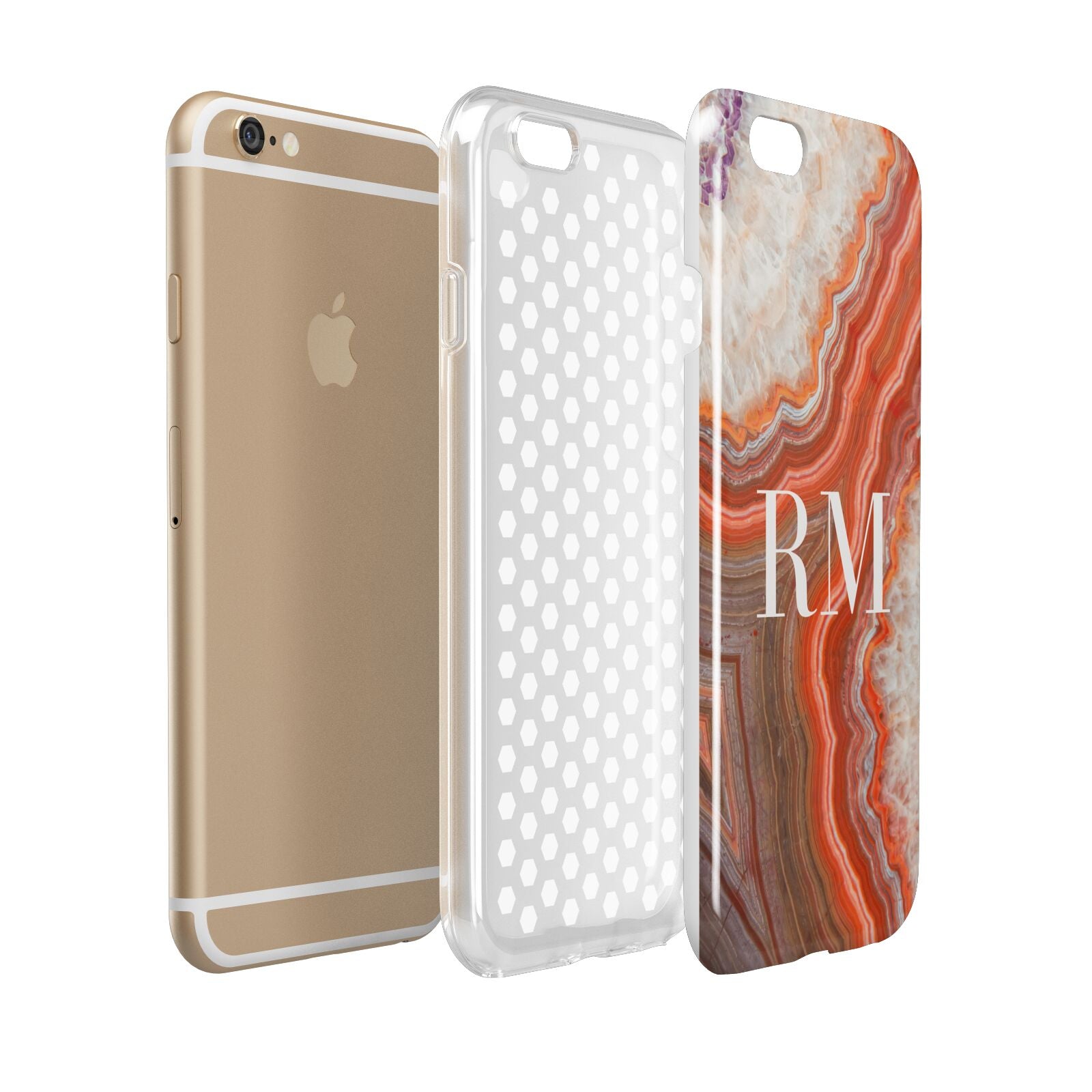 Personalised Agate Apple iPhone 6 3D Tough Case Expanded view