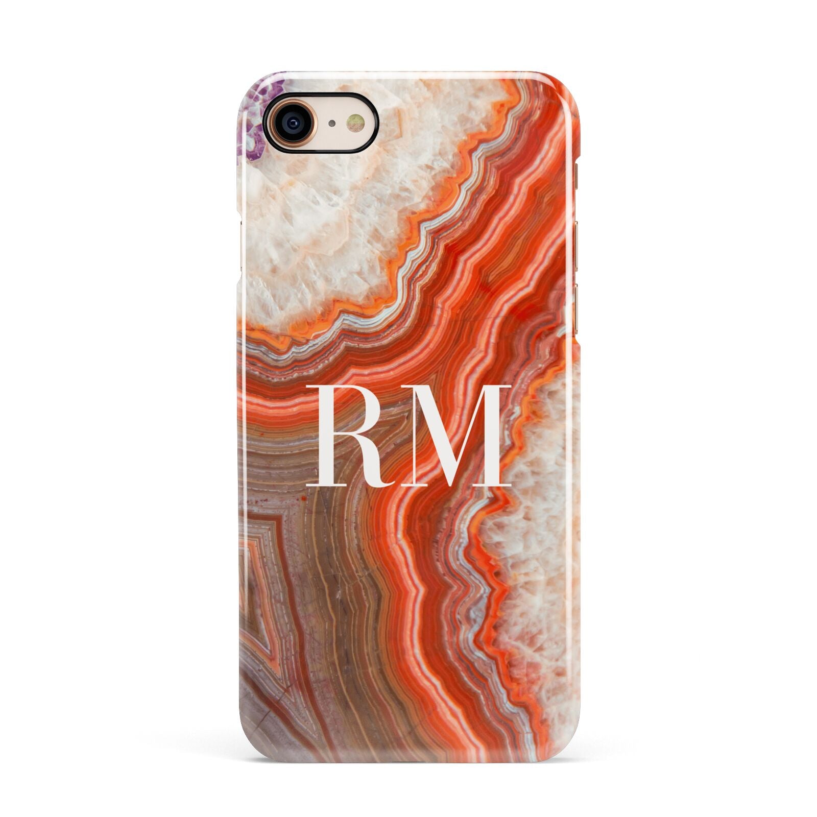 Personalised Agate Apple iPhone 7 8 3D Snap Case