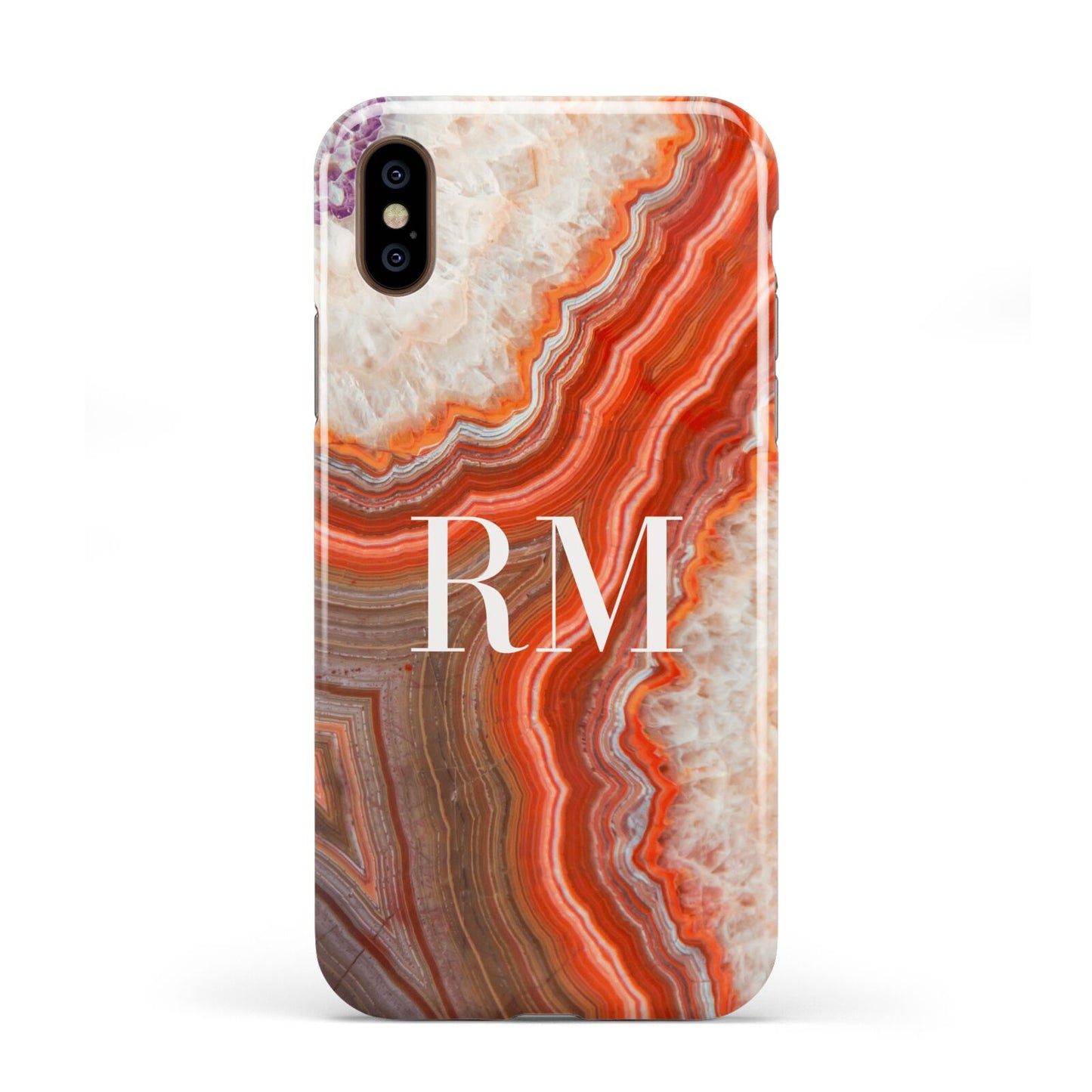 Personalised Agate Apple iPhone XS 3D Tough