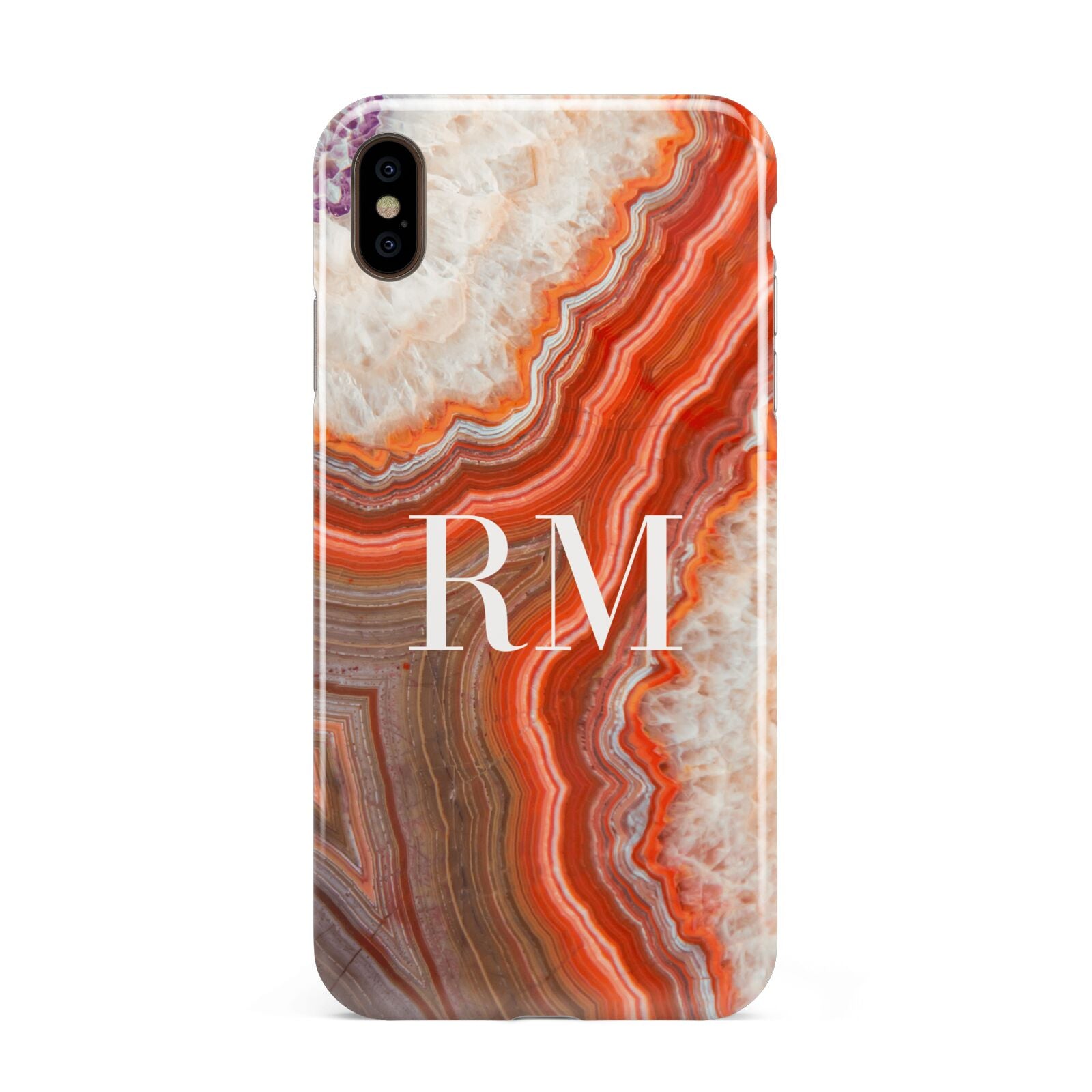 Personalised Agate Apple iPhone Xs Max 3D Tough Case