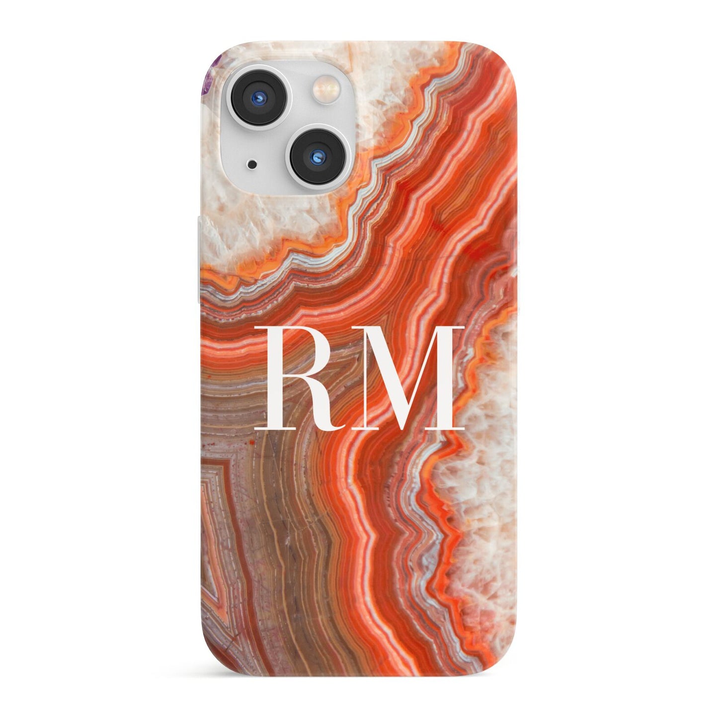 Personalised Agate iPhone 13 Mini Full Wrap 3D Snap Case