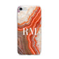 Personalised Agate iPhone 7 Bumper Case on Silver iPhone