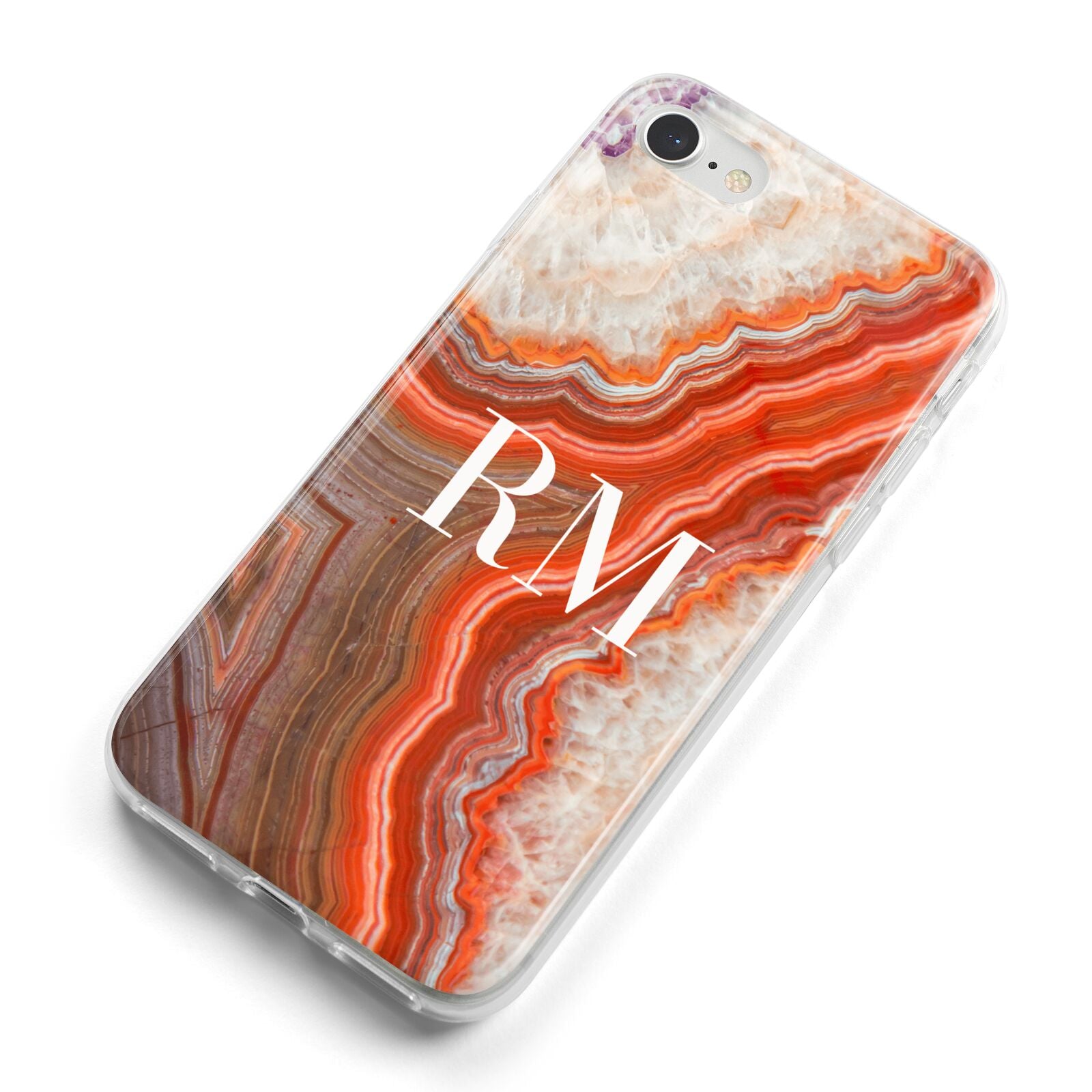 Personalised Agate iPhone 8 Bumper Case on Silver iPhone Alternative Image
