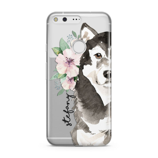 Personalised Alaskan Malamute Google Pixel Case