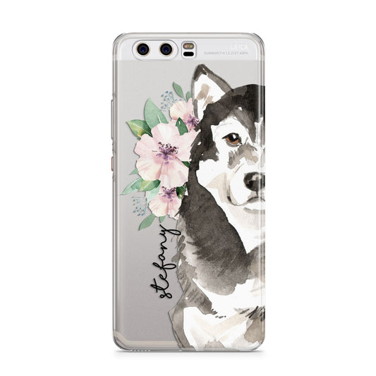 Personalised Alaskan Malamute Huawei P10 Phone Case